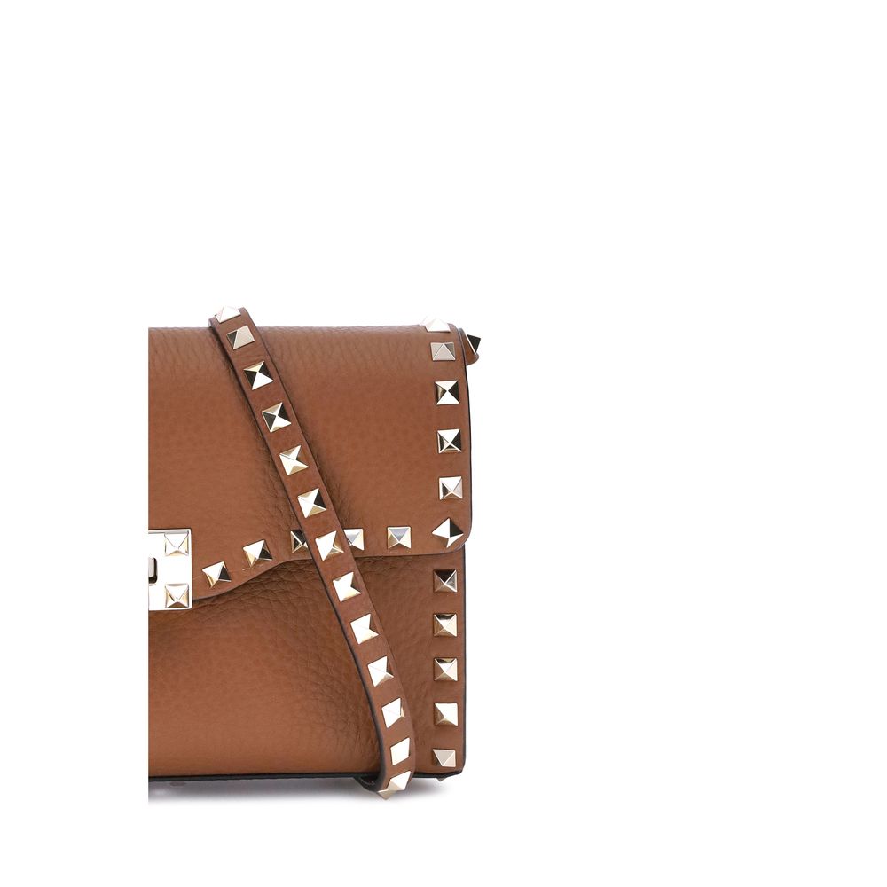 Valentino Garavani Schultertasche aus Kalbshaut Bos Taurus in Braun